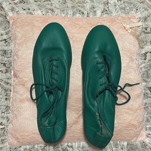 Green Leather Women's Shoes